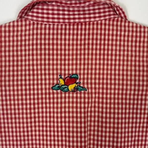 The Disney Store Winnie the Pooh short sleeve camp shirt gingham Medium - Picture 7 of 7